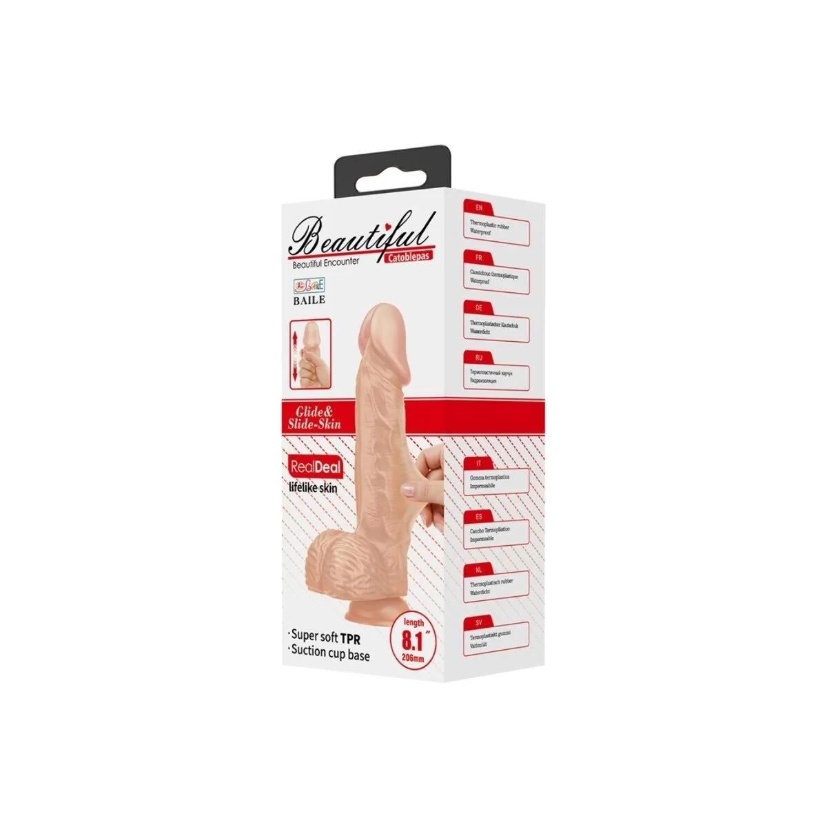 Catoblepas Flexibler realistischer Dildo 20.6 cm Natürlich von Baile Dildos kaufen | Fesselliebe