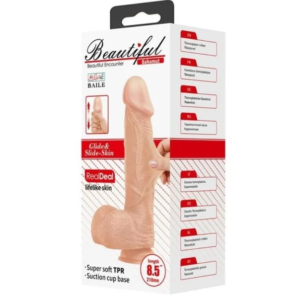 Bahamut Flexibler realistischer Dildo 21.8 cm Natürlich von Baile Dildos kaufen | Fesselliebe