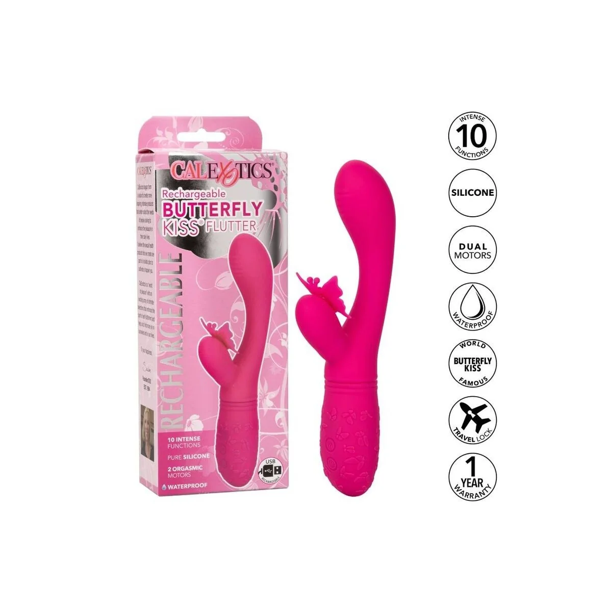 Schmetterling Kuss Flutter Rosa von Calexotics kaufen | Fesselliebe