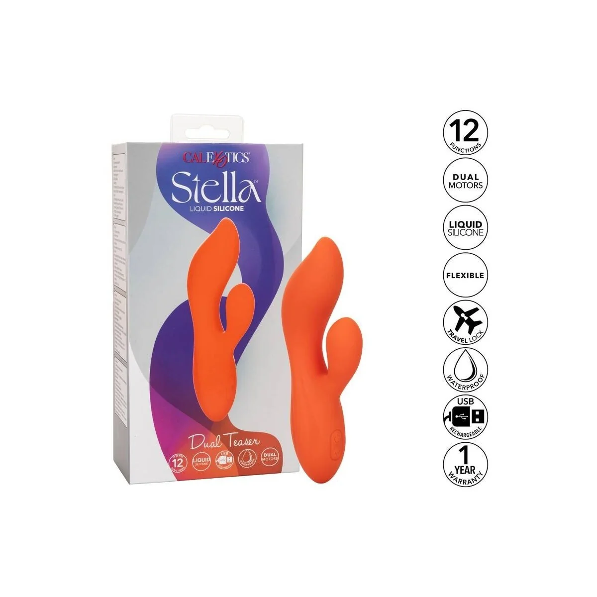 Stella Dual Teaser Orange von Calexotics kaufen | Fesselliebe