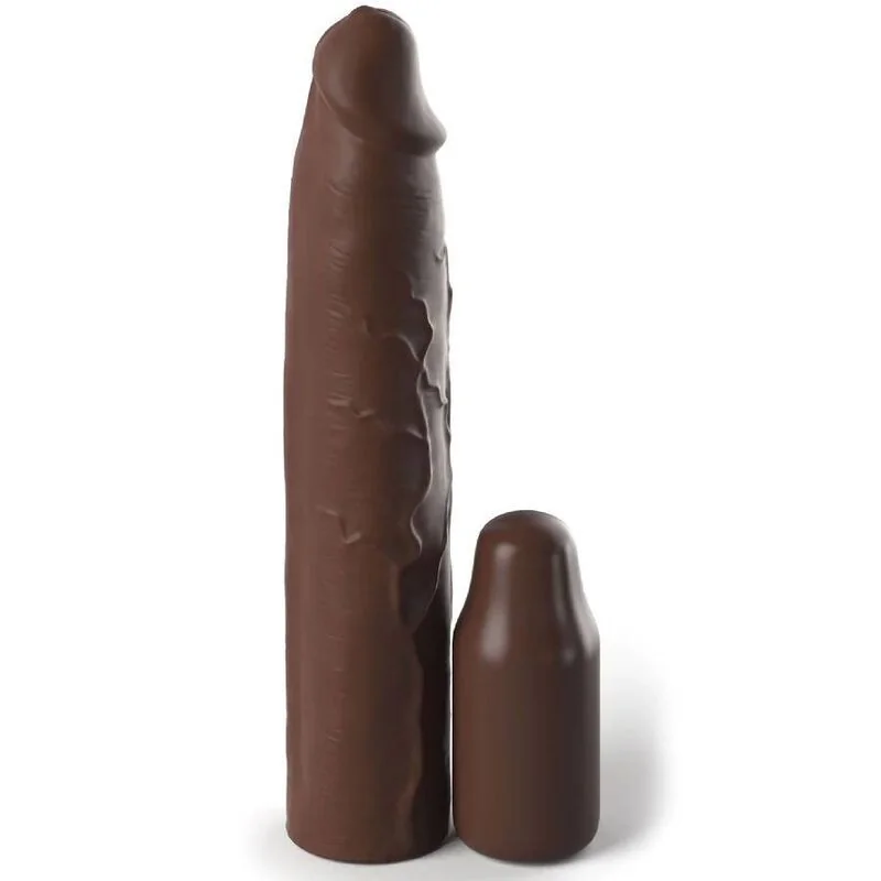 Pipedreams Sleeve 22,86 cm + 7,62 cm Plug Brown von Fantasy X-Tensions kaufen | Fesselliebe