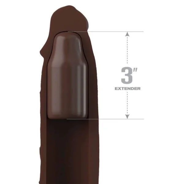 Pipedreams Sleeve 22,86 cm + 7,62 cm Plug Brown von Fantasy X-Tensions kaufen | Fesselliebe