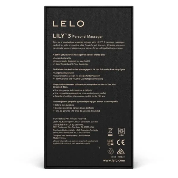 Lily 3 Persönliches Massager - Lavendel von Lelo kaufen | Fesselliebe