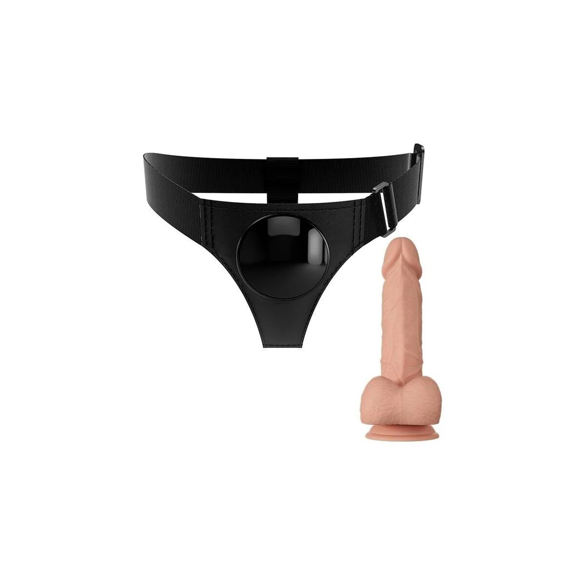 Harness-Hose Universal-Harness mit Dildo Jerry 21.8 cm Natur von Pretty Love kaufen | Fesselliebe