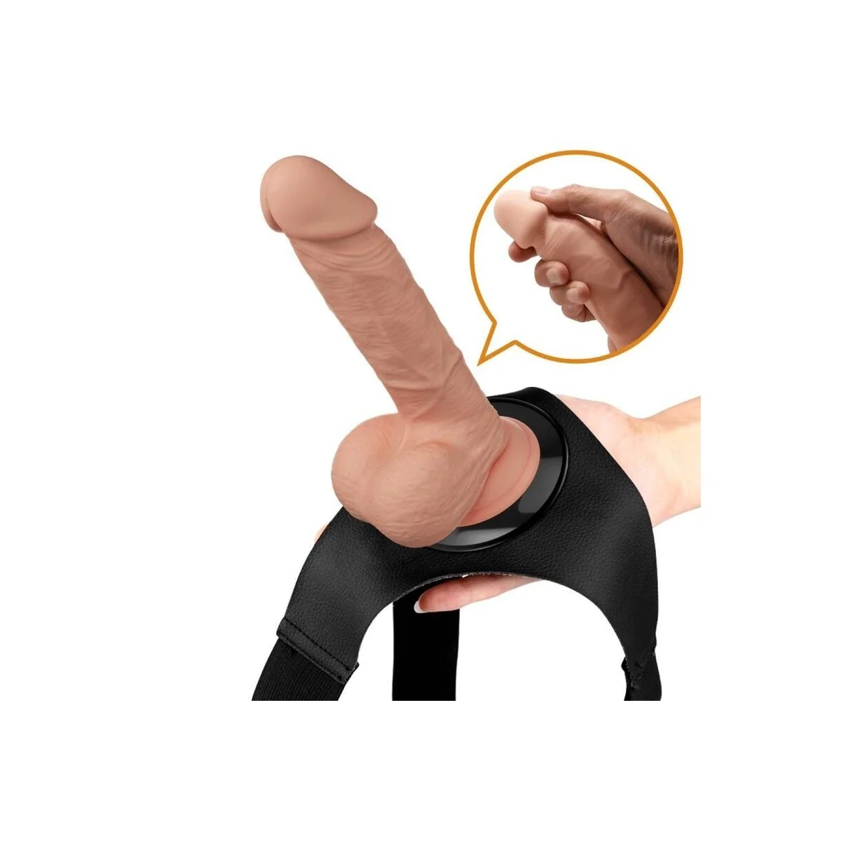 Harness-Hose Universal-Harness mit Dildo Jerry 21.8 cm Natur von Pretty Love kaufen | Fesselliebe