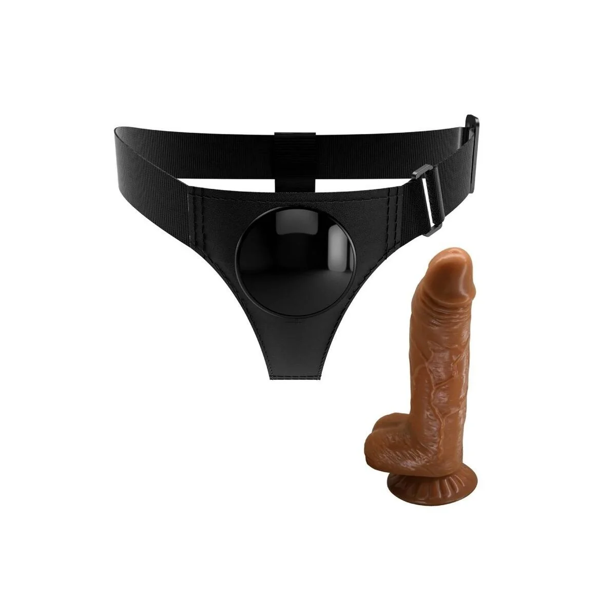 Harness-Hose Universal-Harness mit Dildo Micheal 20 cm Schwarz von Pretty Love kaufen | Fesselliebe