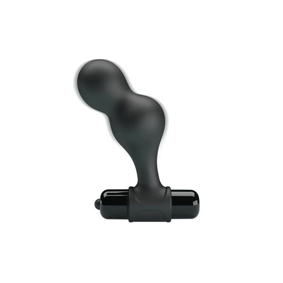 Schwarzer Silikon-Vibrator-Analstecker von Mr Play kaufen | Fesselliebe