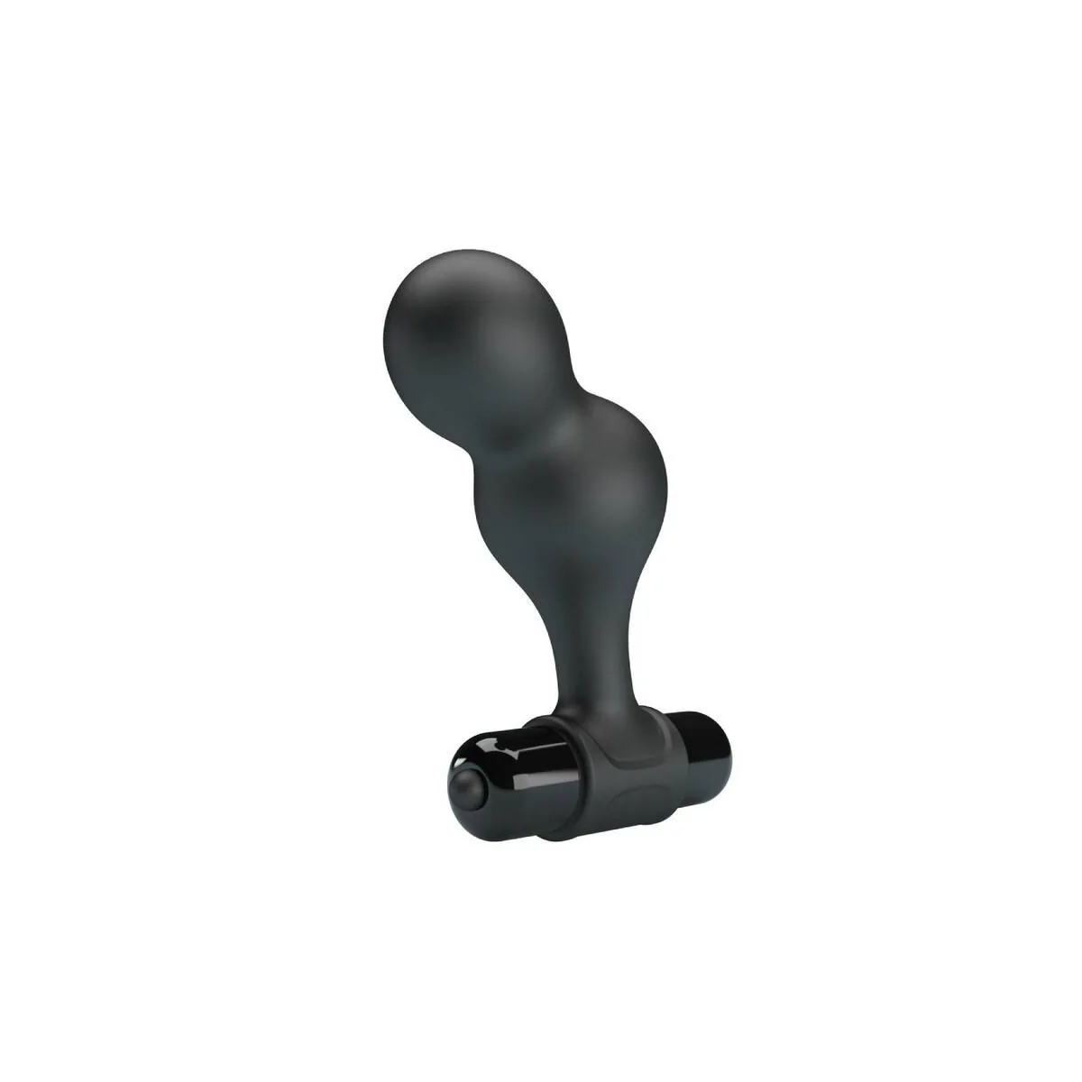 Schwarzer Silikon-Vibrator-Analstecker von Mr Play kaufen | Fesselliebe