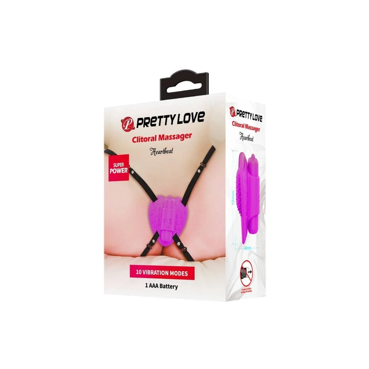 Heartbeat Clitoris Massager 10 Vibrationsmodi Lila von Pretty Love Flirtation kaufen | Fesselliebe