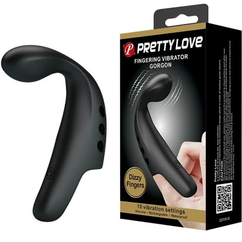 Schwarzer Gorgon-Vibrator-Futsch von Pretty Love Flirtation kaufen | Fesselliebe