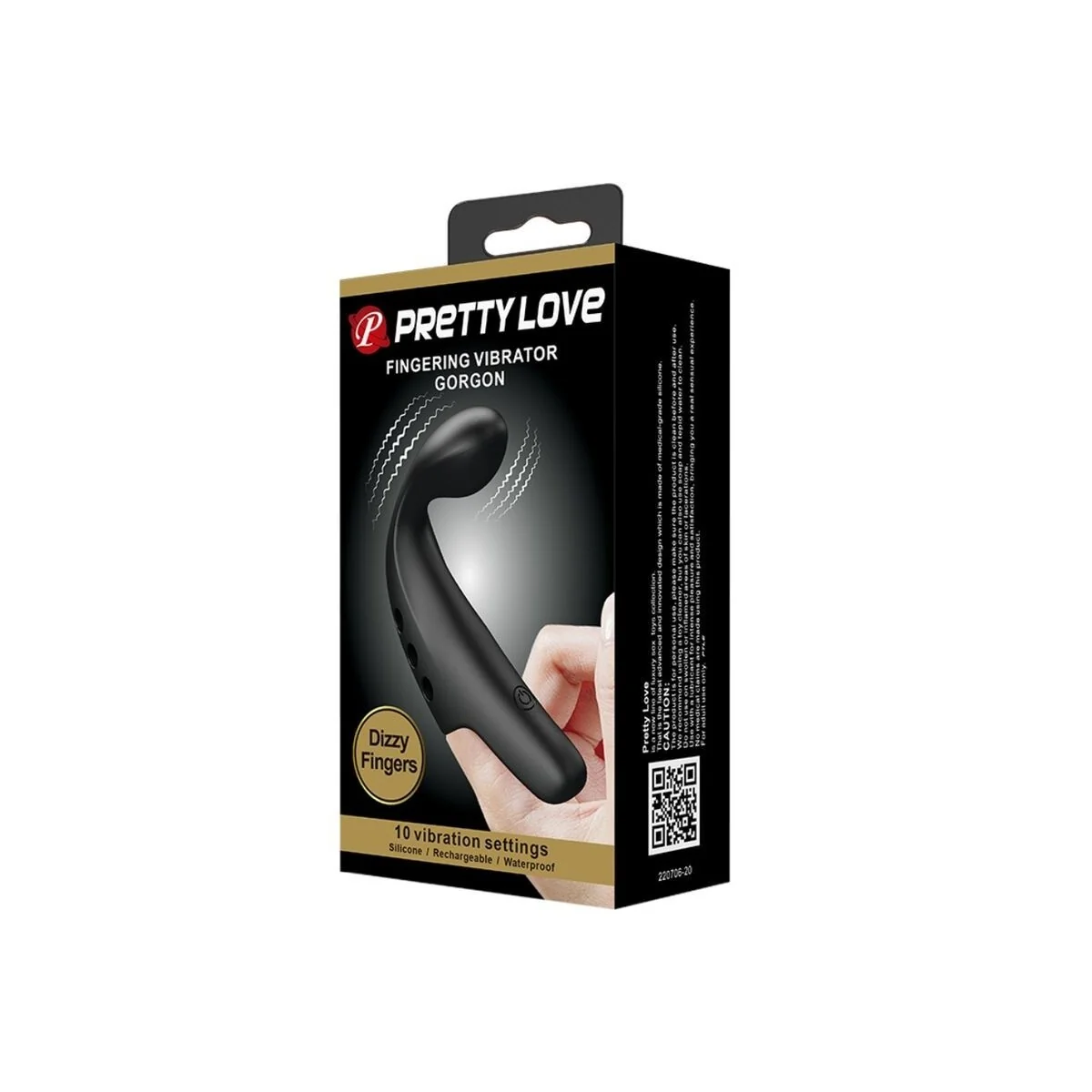 Schwarzer Gorgon-Vibrator-Futsch von Pretty Love Flirtation kaufen | Fesselliebe