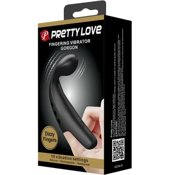 Schwarzer Gorgon-Vibrator-Futsch von Pretty Love Flirtation kaufen | Fesselliebe