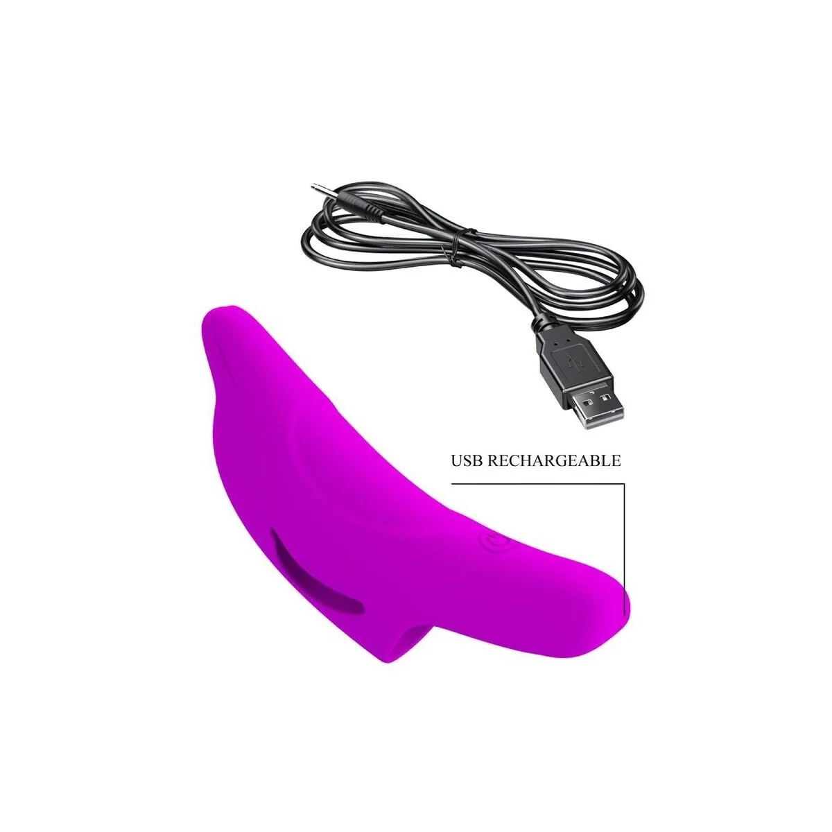 Delphini Leistungsstarker Lila Fingerstimulator von Pretty Love kaufen | Fesselliebe