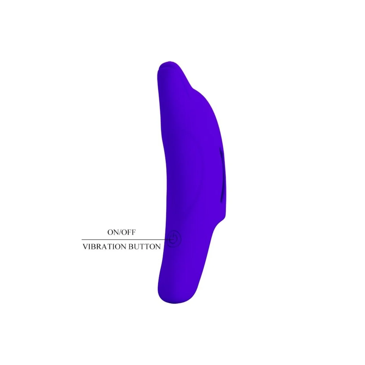 Delphini Leistungsstarker Dunkelblauer Fingerstimulator von Pretty Love kaufen | Fesselliebe