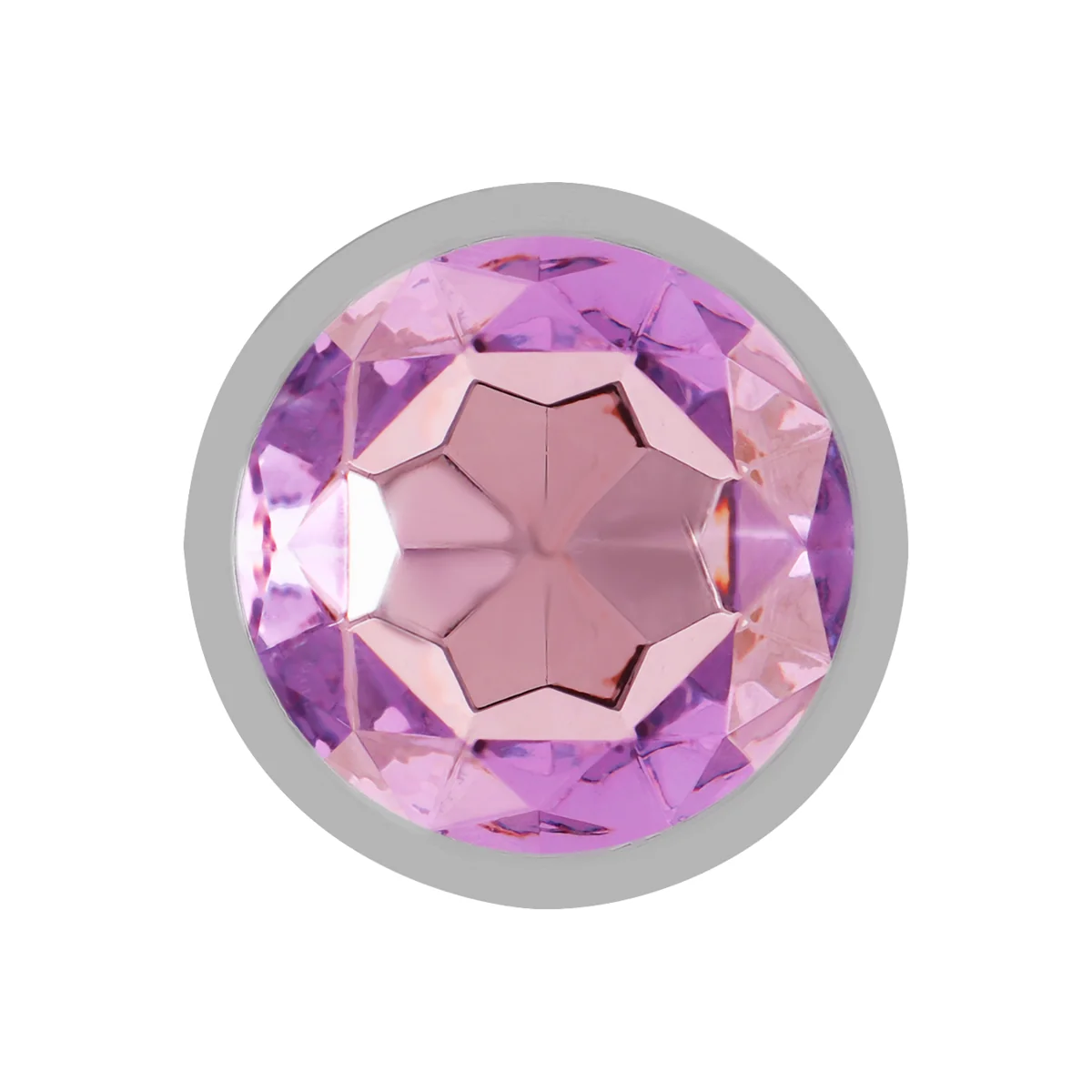Analplug aus Aluminiummetall mit Violettem Kristall, Größe S von Intense Anal Toys kaufen | Fesselliebe