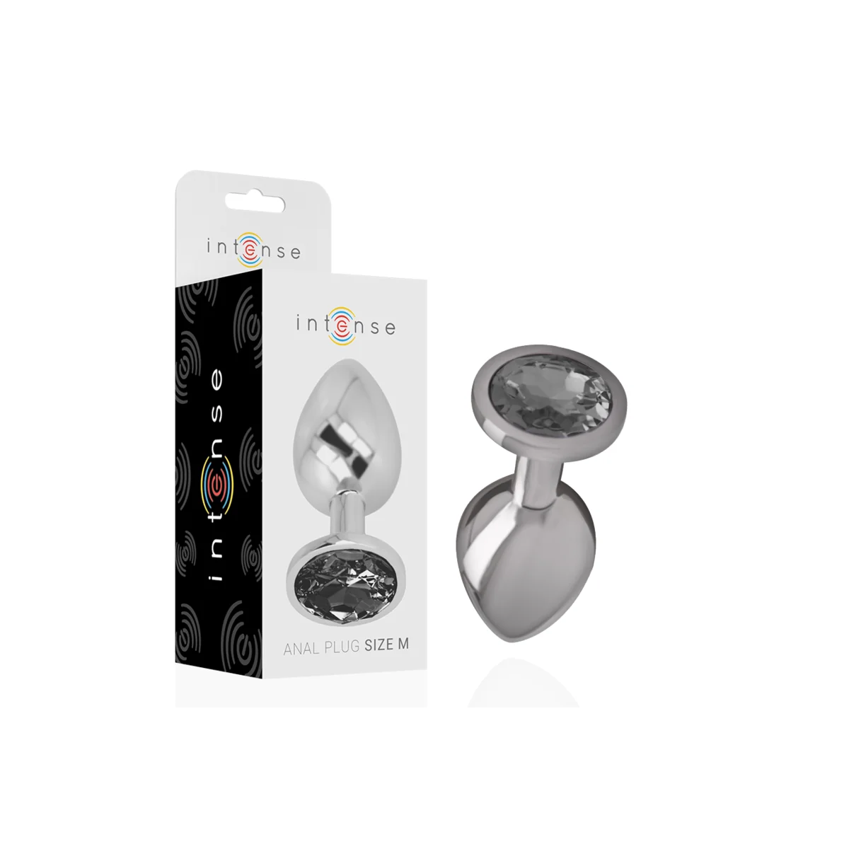 Analplug aus Aluminiummetall mit Schwarzem Glas, Größe M von Intense Anal Toys kaufen | Fesselliebe