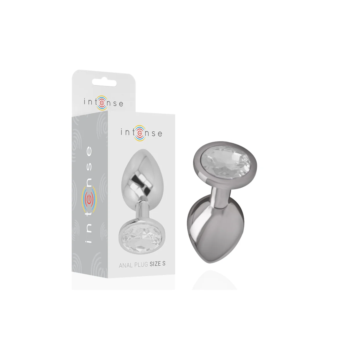 Analplug aus Aluminiu Mmetall mit Silbernem Kristall, Größe S von Intense Anal Toys kaufen | Fesselliebe