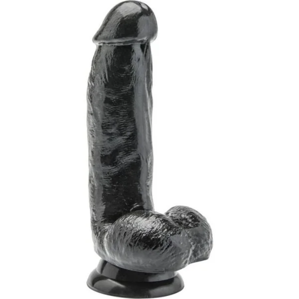 Dildo 12 cm mit Hoden Schwarz von Get Real kaufen | Fesselliebe