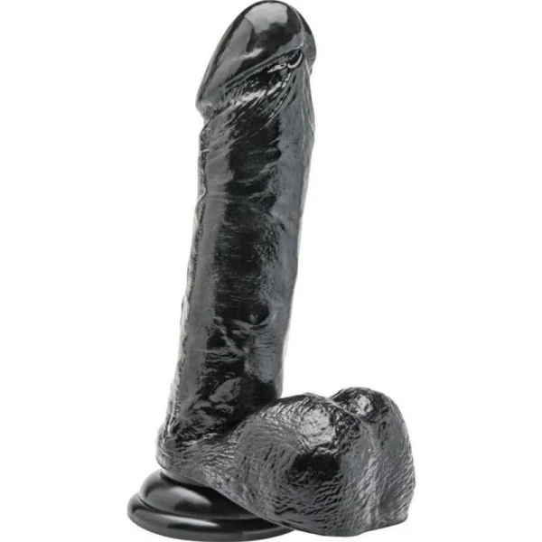 Dildo 18 cm mit Schwarzen Eieren von Get Real kaufen | Fesselliebe