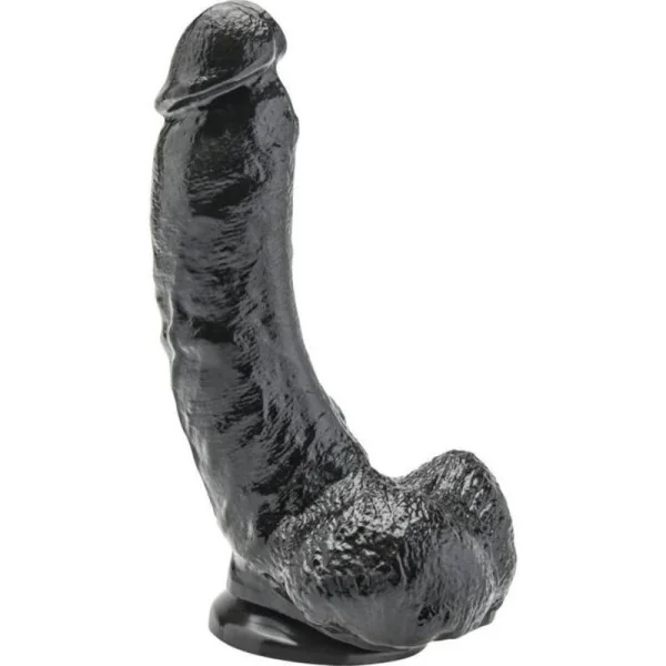 Dildo 20,5 cm mit Hoden Schwarz von Get Real kaufen | Fesselliebe