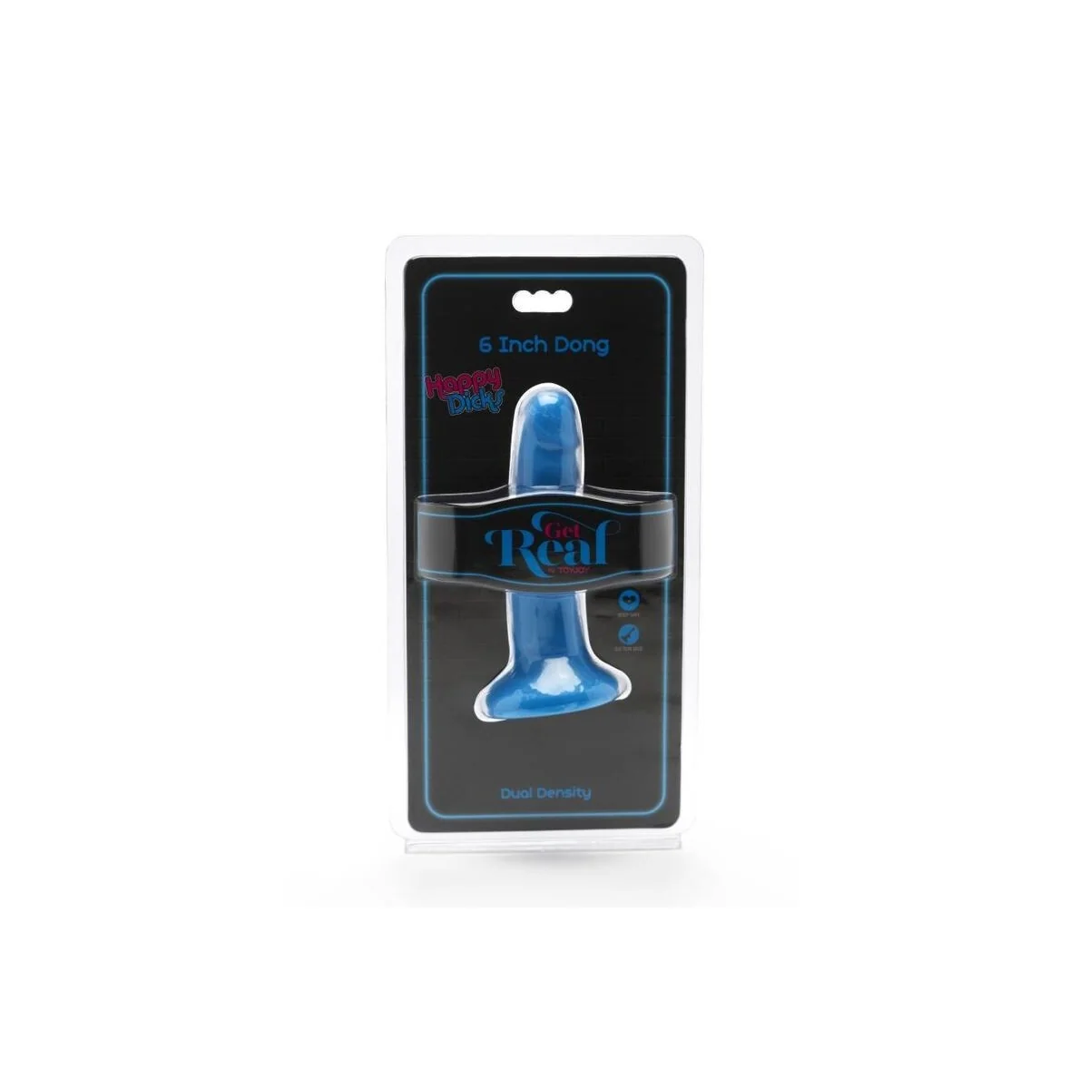 Happy Dicks Dong 12 cm Blau von Get Real kaufen | Fesselliebe