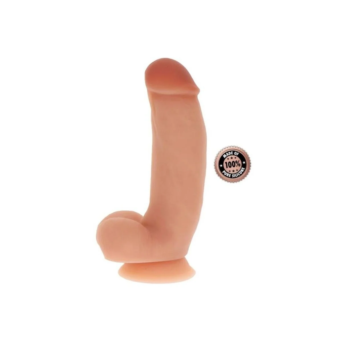 Silikondildo 18 cm mit Hoden Beige von Get Real kaufen | Fesselliebe