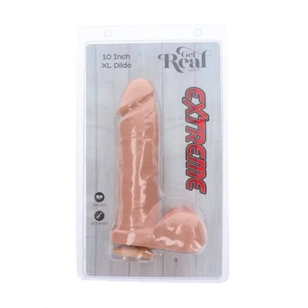 Extremer XL-Dildo 25,5 cm Beige von Get Real kaufen | Fesselliebe