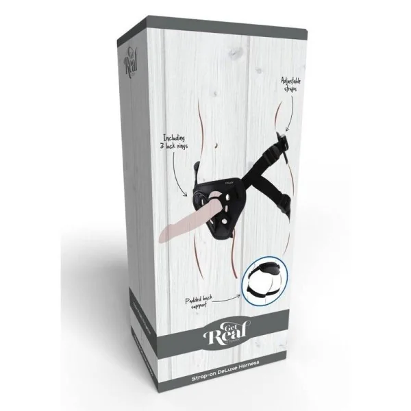 Strap-On-Deluxe-Gurt Schwarz von Get Real kaufen | Fesselliebe