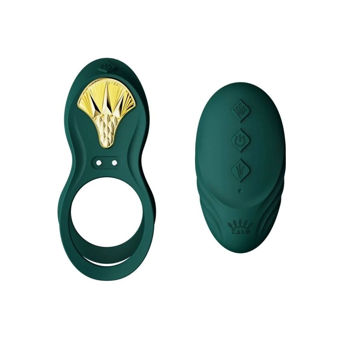 Bayek Vibrierender Paarring Grün von Zalo kaufen | Fesselliebe
