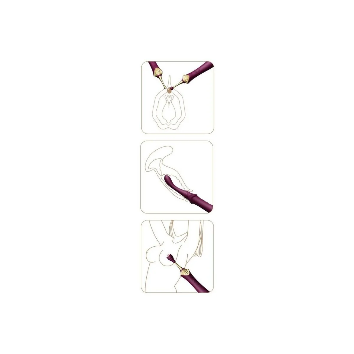 Bess 2 Clitoral Massager Purple von Zalo kaufen | Fesselliebe