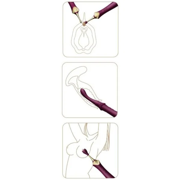 Bess 2 Clitoral Massager Purple von Zalo kaufen | Fesselliebe