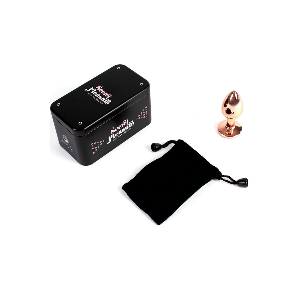 Metall-Butt-Plug Roségold, Kleine Größe 7 cm von Secretplay Toys kaufen | Fesselliebe