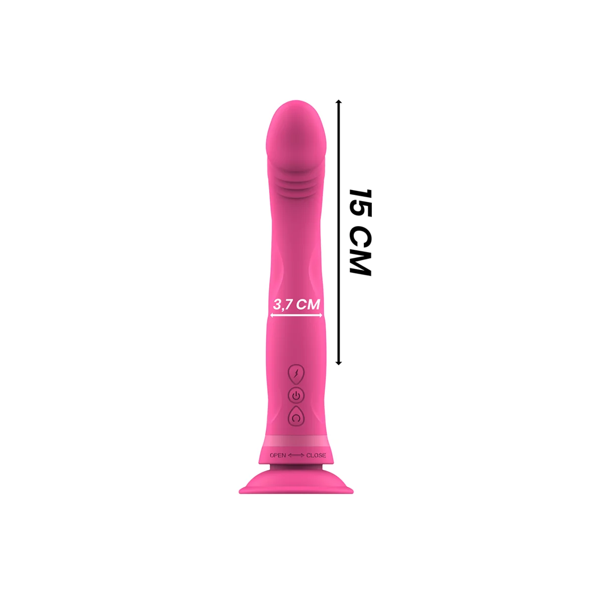 Michelangelo Rosa Silikon-Vibrator-Dildo von Intense Fun kaufen | Fesselliebe
