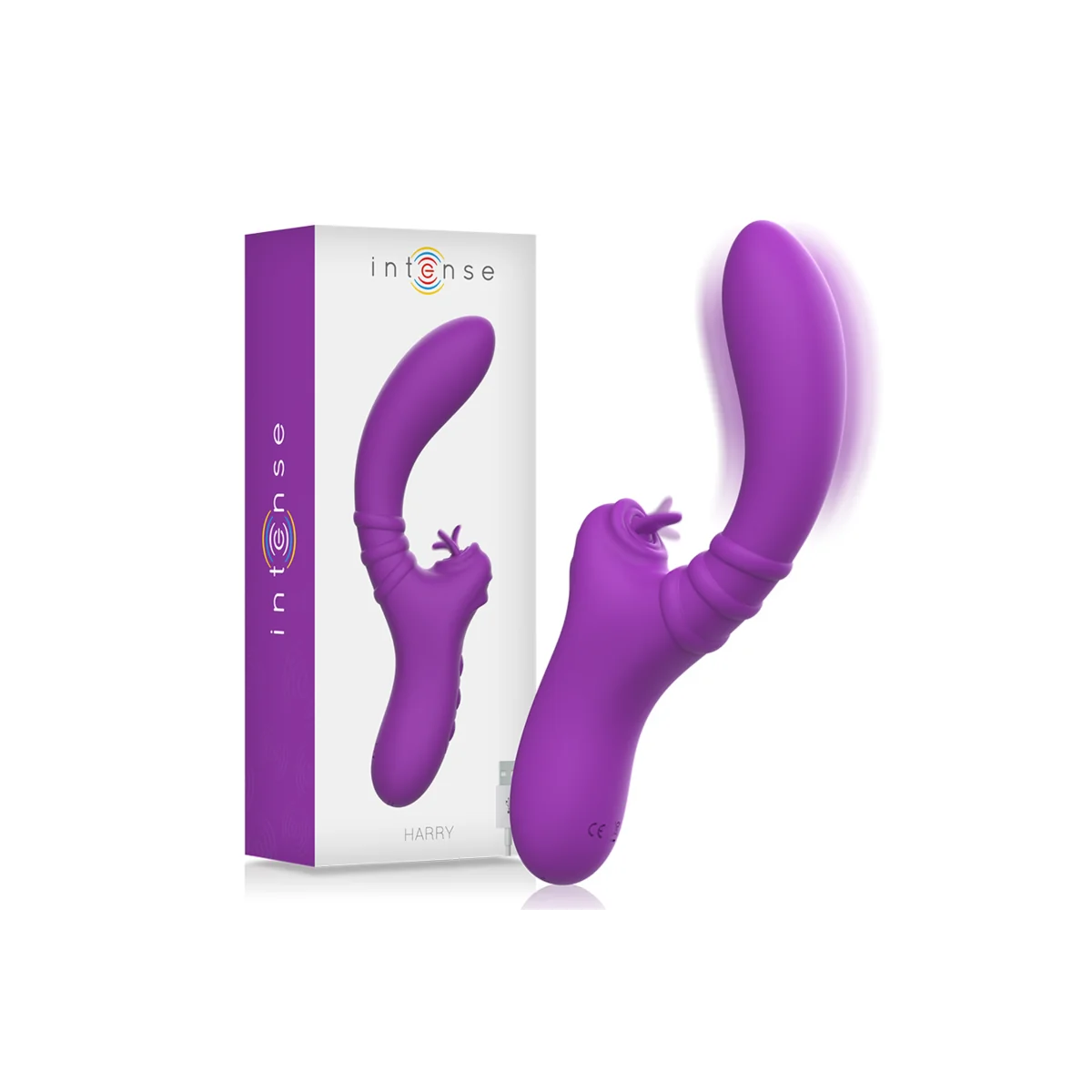 Harry Flexibler Vibrator mit Lila Zunge von Intense Fun kaufen | Fesselliebe