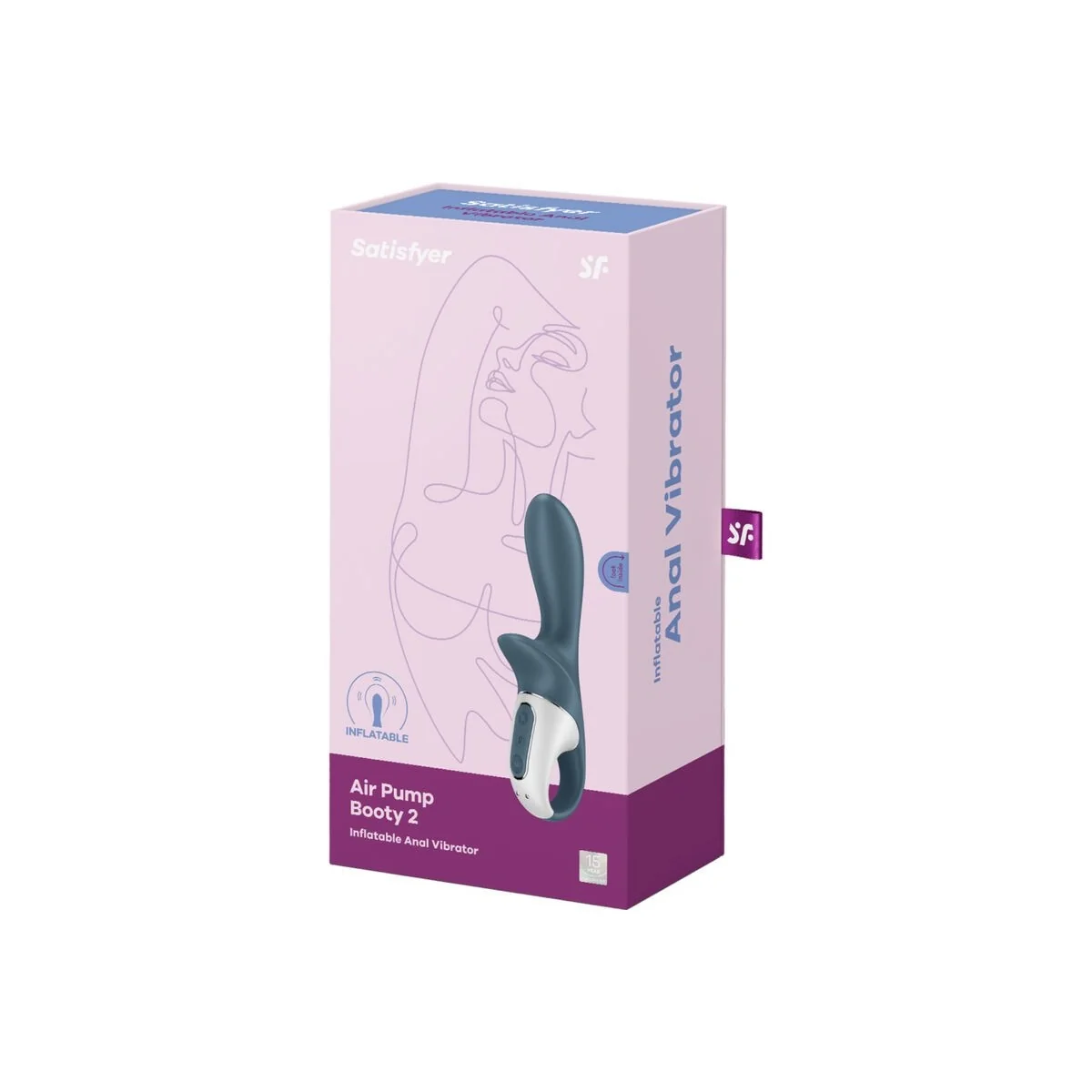 Luftpumpe Booty 2 Dunkelgrau von Satisfyer Vibrator kaufen | Fesselliebe