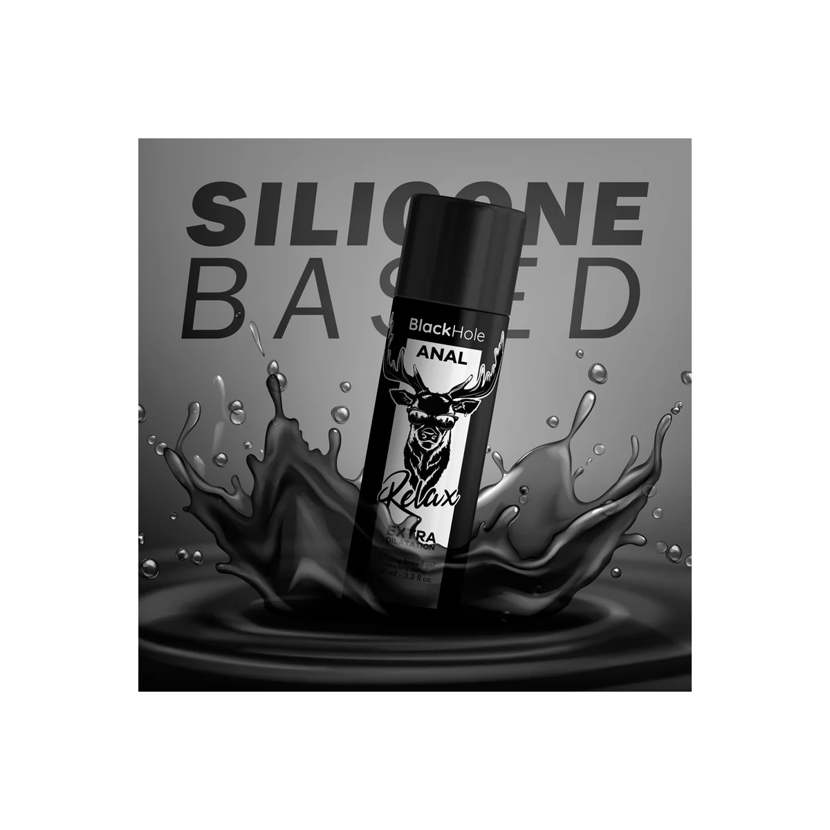 Schwarzes Loch-Gel-Silikon-Basis-Anal-Dilation 100 ml von Black Hole kaufen | Fesselliebe