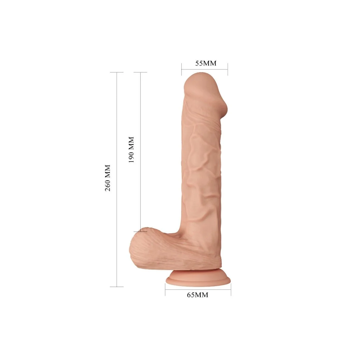 Bergrrisi Flexibler realistischer Dildo 26 cm Natürlich von Baile Dildos kaufen | Fesselliebe