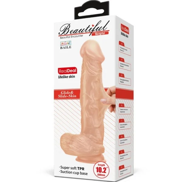 Bergrrisi Flexibler realistischer Dildo 26 cm Natürlich von Baile Dildos kaufen | Fesselliebe