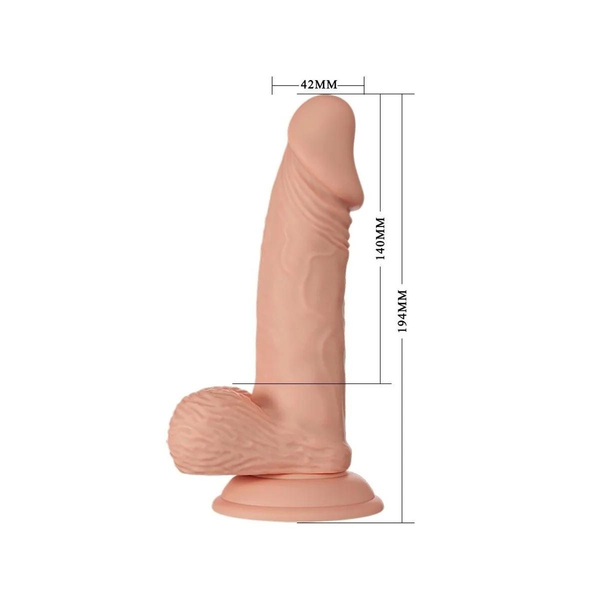 Zebulon Flexibler realistischer Dildo 19.4 cm Natürlich von Baile Dildos kaufen | Fesselliebe
