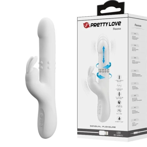 Reese Vibrator mit Silberne Rotation von Pretty Love kaufen | Fesselliebe