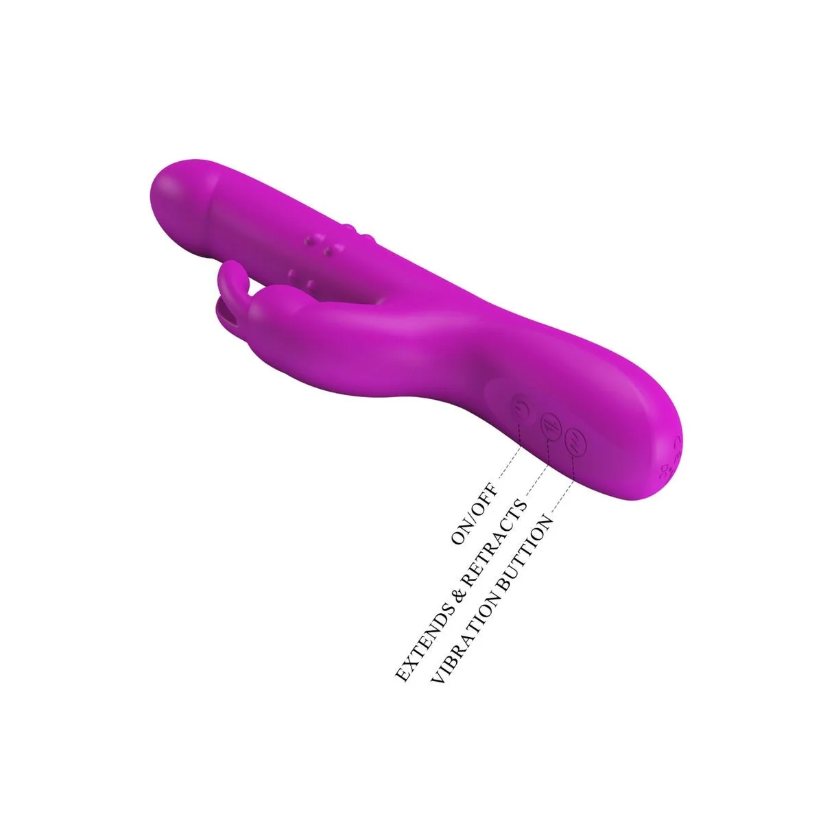 Reese Vibrator mit Lila Rotation von Pretty Love kaufen | Fesselliebe