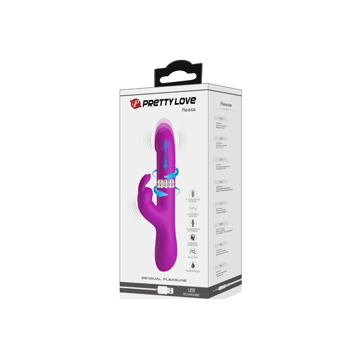 Reese Vibrator mit Lila Rotation von Pretty Love kaufen | Fesselliebe