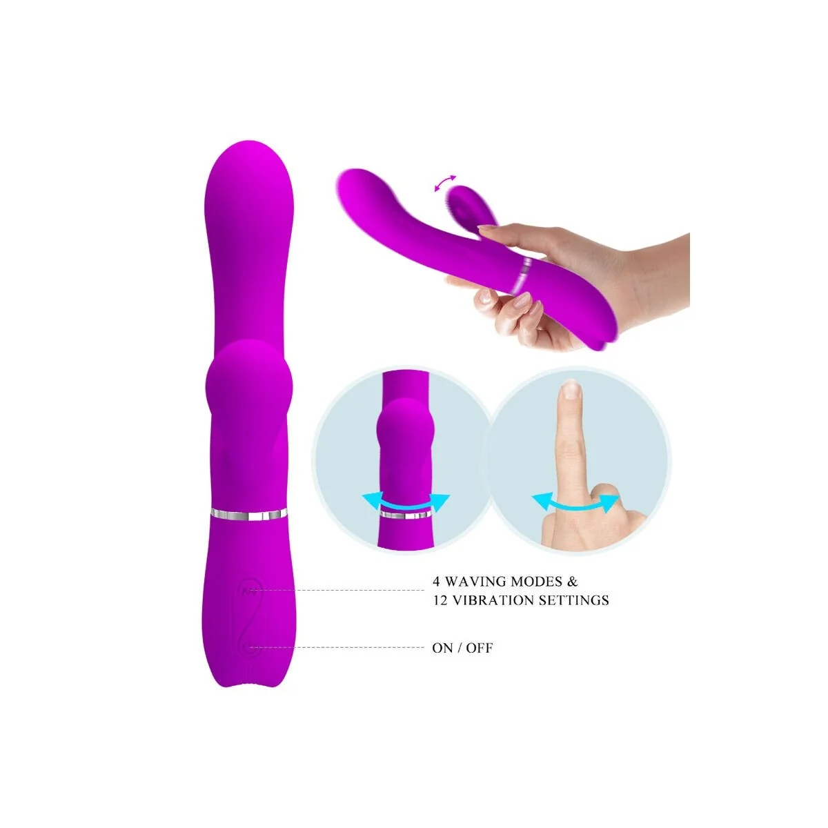Klitoris-Stimulierender Vibrator von Pretty Love kaufen | Fesselliebe