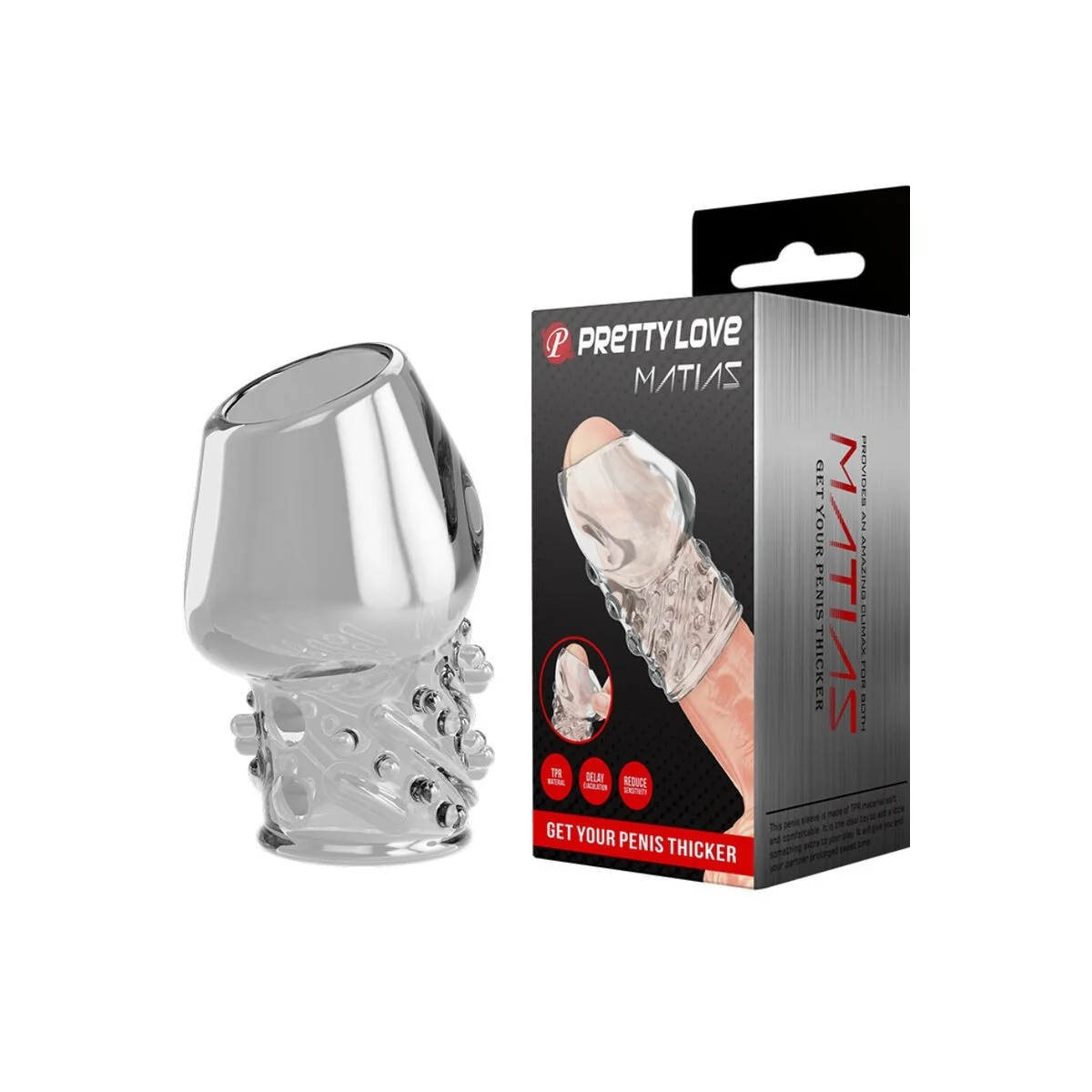 Matias Transparenter Penisverdicker von Pretty Love Male kaufen | Fesselliebe