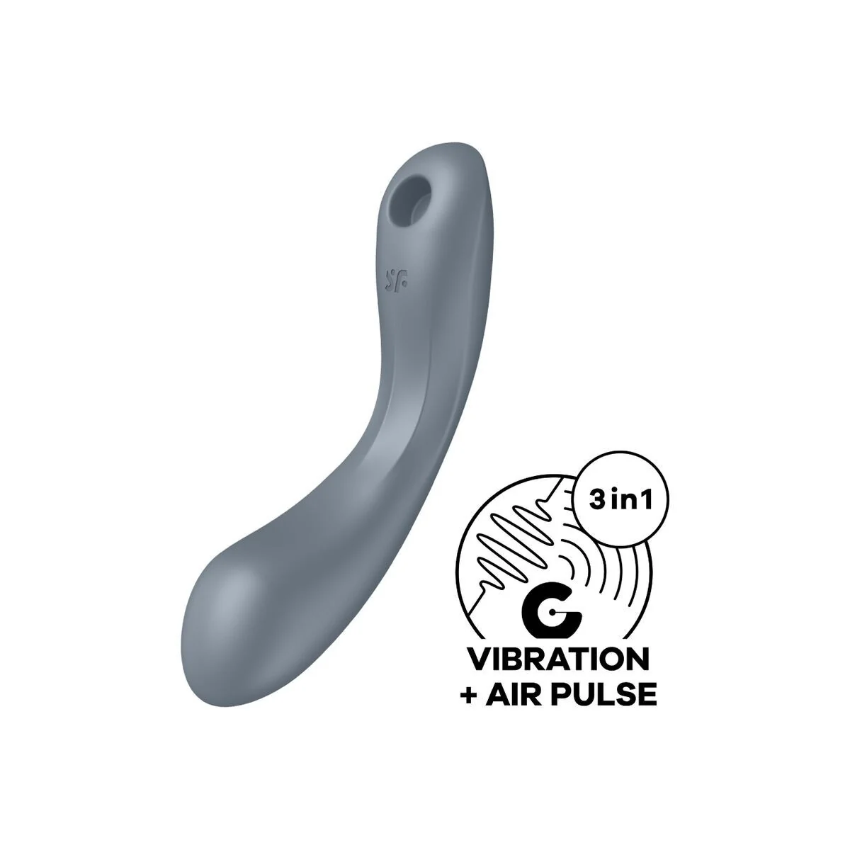 Curve Trinity 1 Air Pulse Vibration Grau von Satisfyer Air Pulse kaufen | Fesselliebe