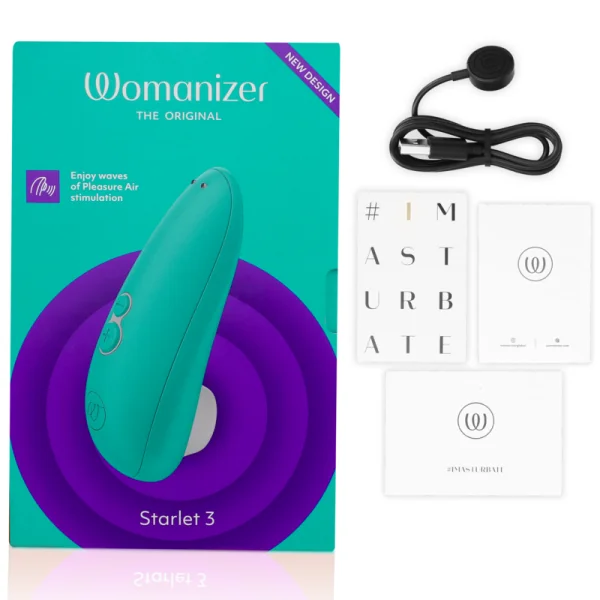 Starlet 3 Klitoralstimulator Türkis von Womanizer kaufen | Fesselliebe