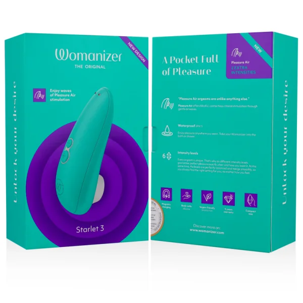 Starlet 3 Klitoralstimulator Türkis von Womanizer kaufen | Fesselliebe