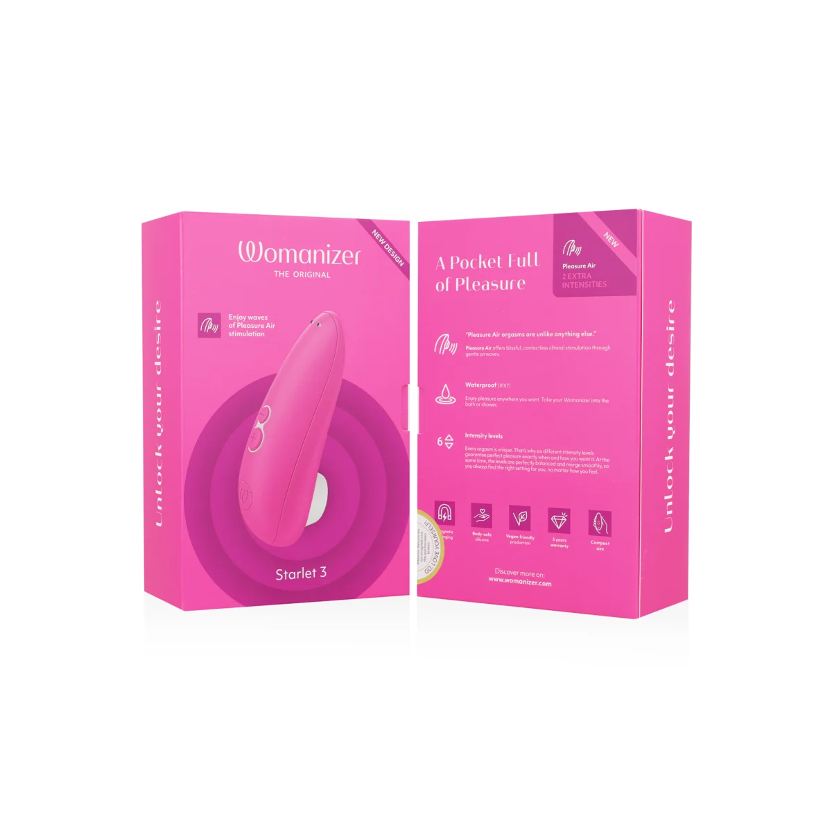 Starlet 3 Klitoralstimulator Rosa von Womanizer kaufen | Fesselliebe