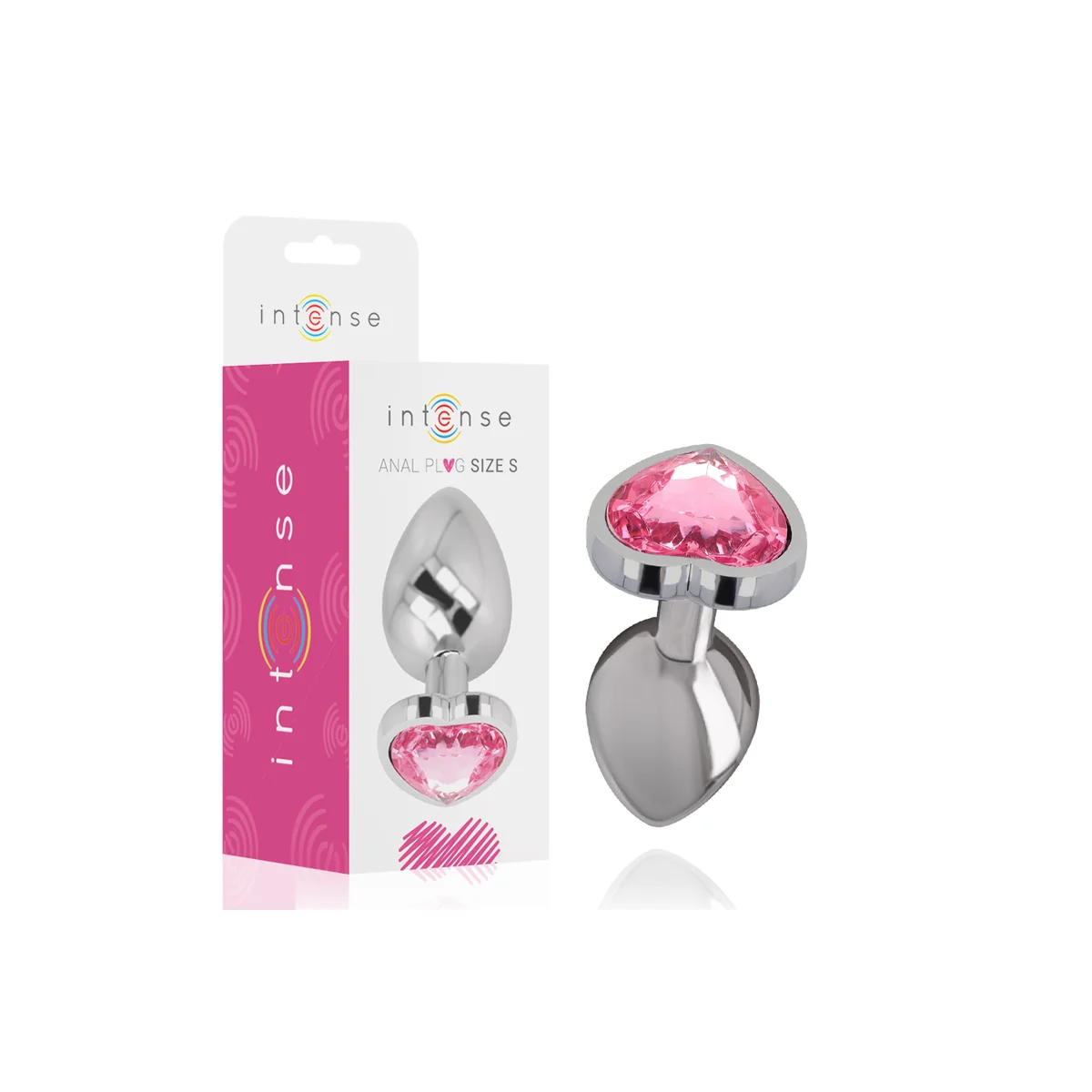 Aluminium-Metall-Anal-Stecker Rosa Herz Größe S von Intense Anal Toys kaufen | Fesselliebe