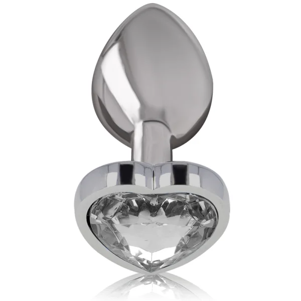 White Heart Aluminium Metall Anal Plug Größe S von Intense Anal Toys kaufen | Fesselliebe